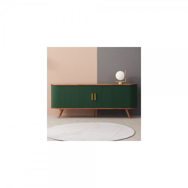 [블리스데코] 리오나 1800 원목 슬라이딩 B형 거실장 BER037_C [색상 필메모]